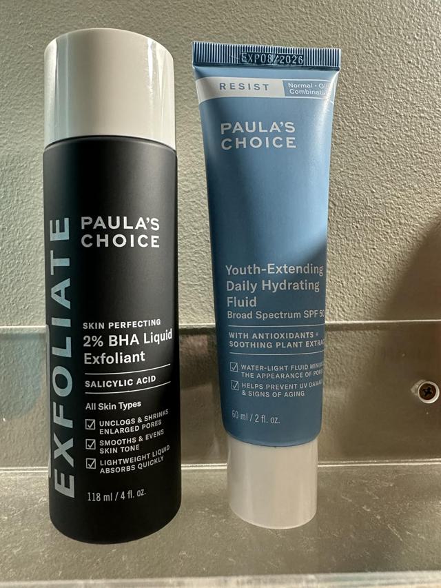 Before and After using Paula's Choice BHA Liquid