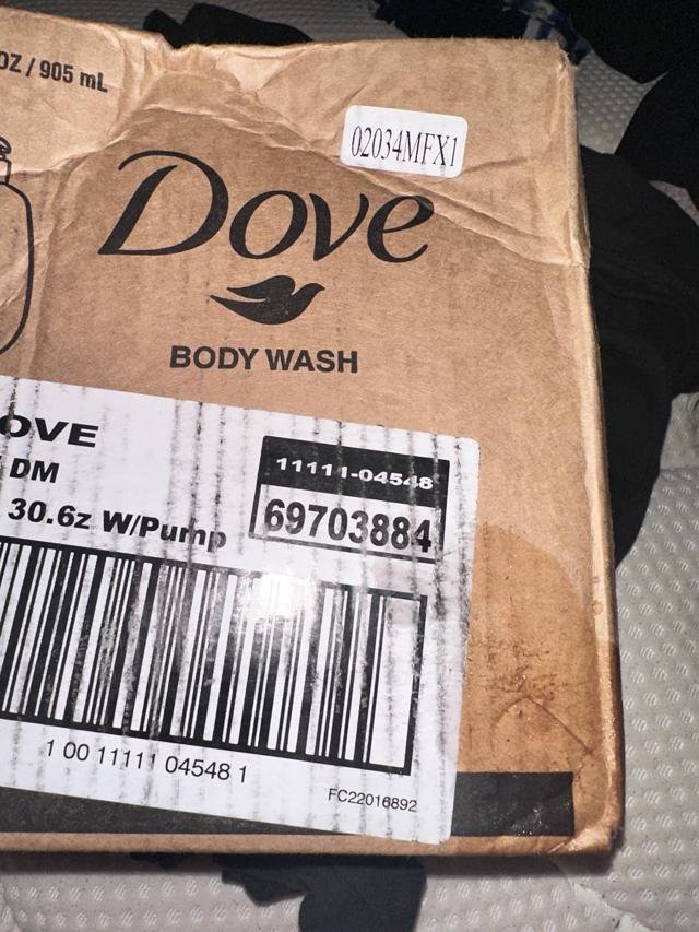 Dove Body Wash size comparison