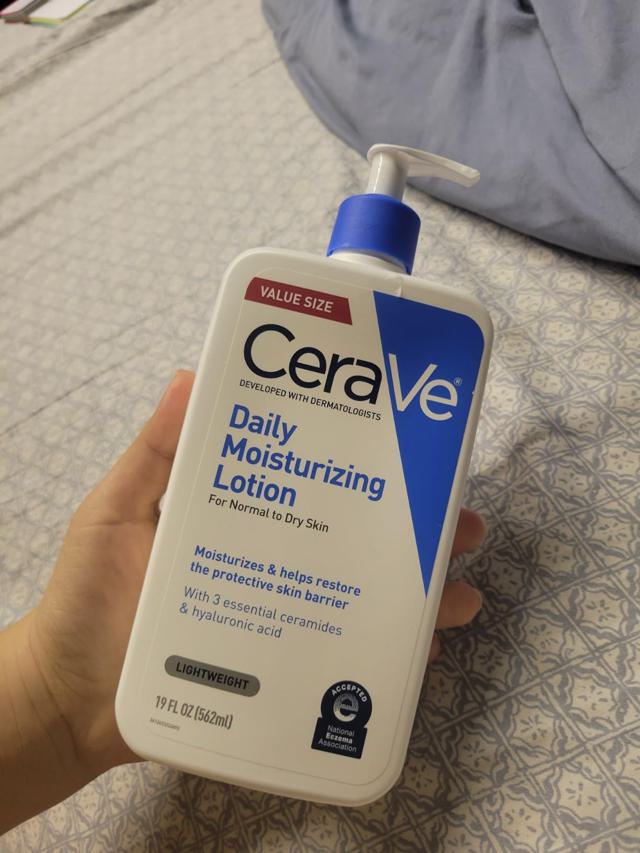 CeraVe lotion application