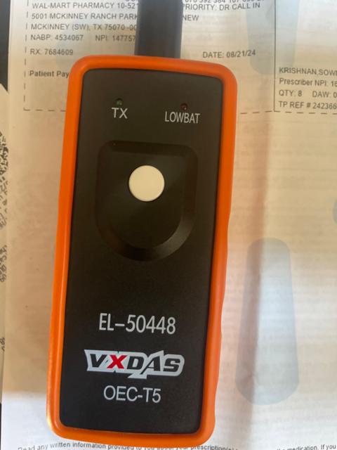 VXDAS TPMS Tool in Use