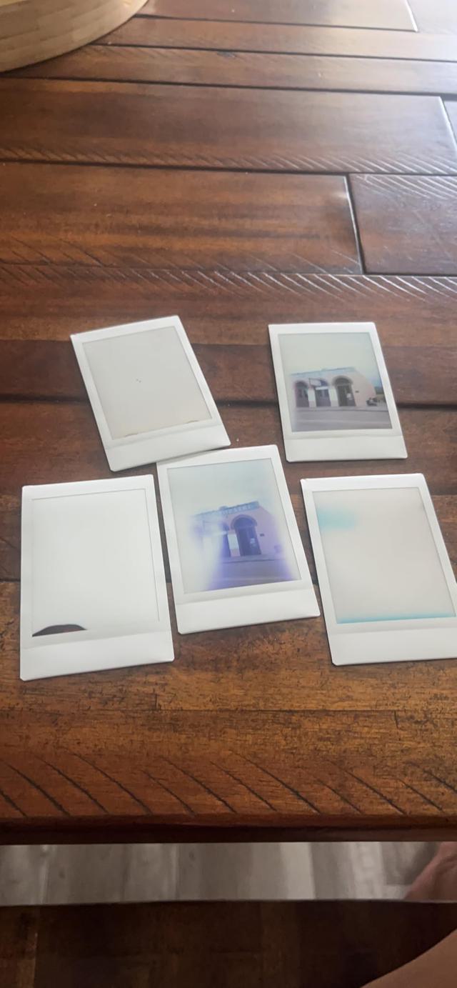 Undeveloped Instax Mini film