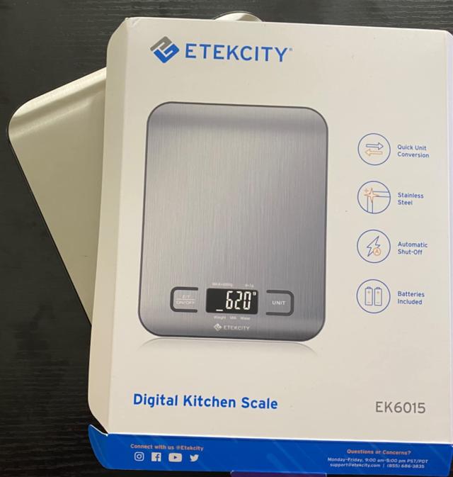 Using tare function on Etekcity Food Kitchen Scale