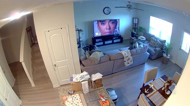 Ring Indoor Cam mounted on ceiling