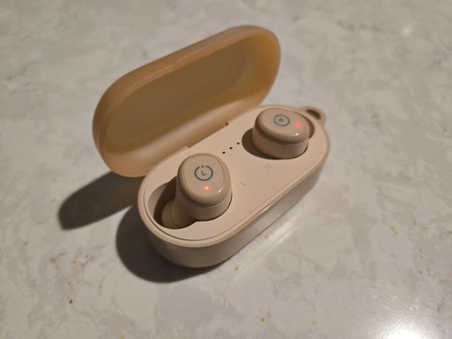 TOZO T10 Wireless Earbuds in charging case