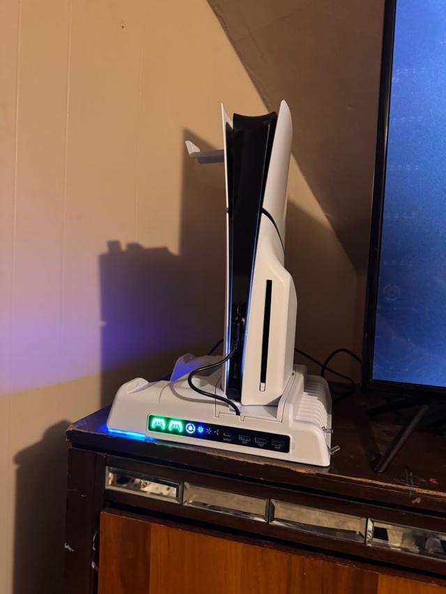 PS5 Cooling Stand in use