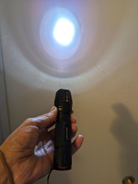 GearLight Flashlight in Use