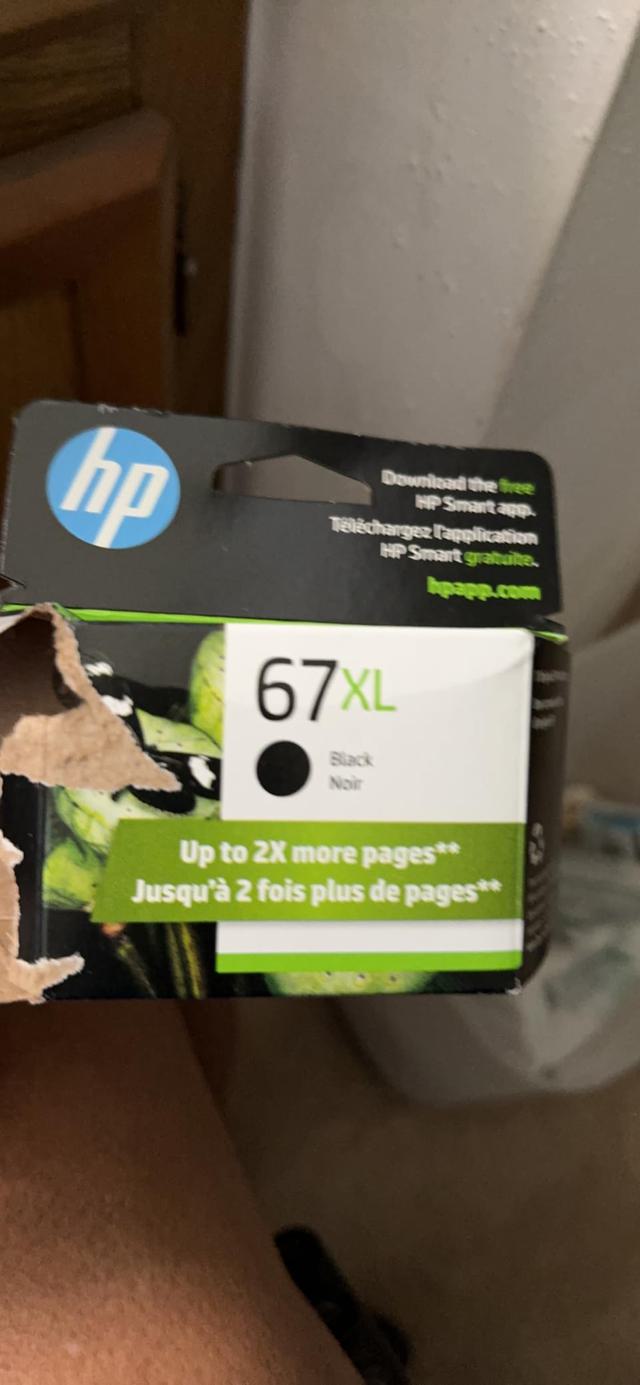 HP 67XL Cartridge in Printer