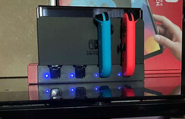 Charging Dock Station installed on Nintendo Switch