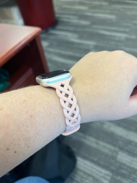 Customer image of the silicone band