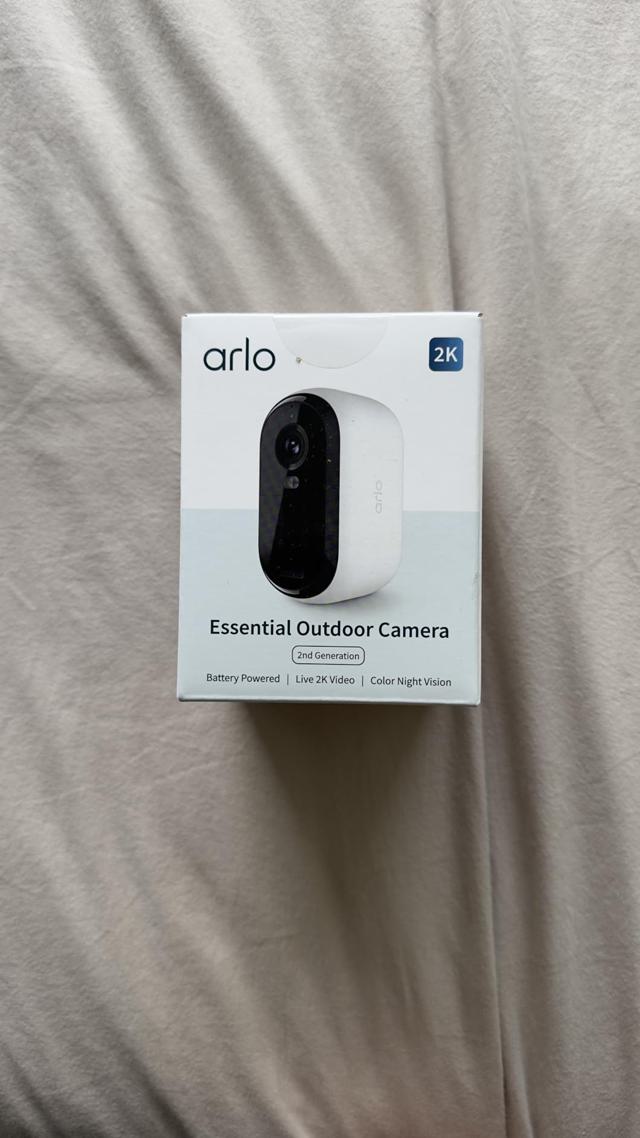 Arlo Essential Camera mounted outdoors