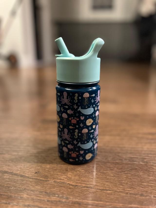 Simple Modern Kids Water Bottle in use