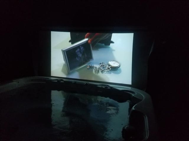 Projector in Hot Tub