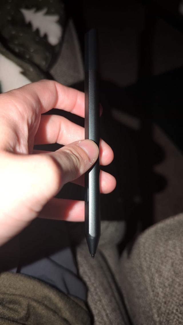 Stylus pen in use