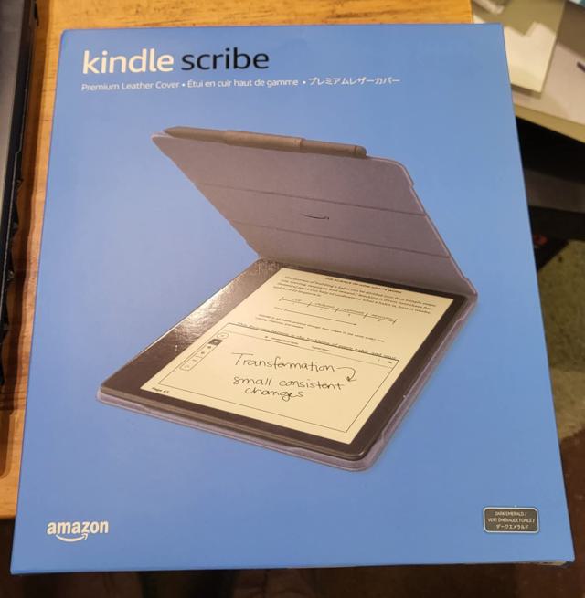 Kindle Scribe Leather Folio Cover