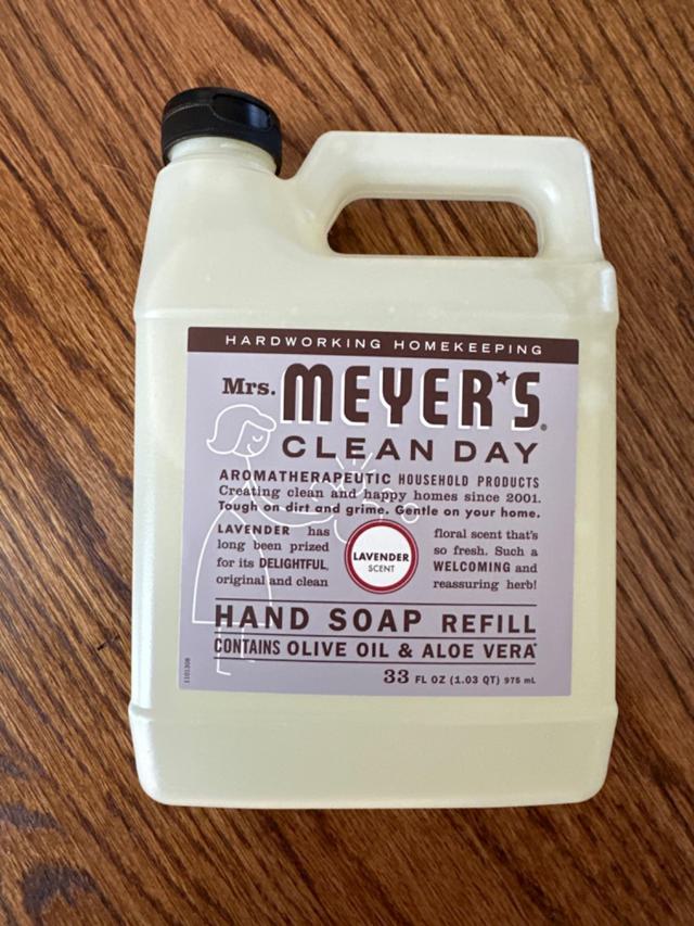 Mrs. Meyer's Lavender Hand Soap bottle