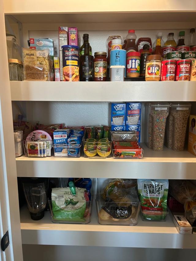 HOOJO Refrigerator Organizer Bins in use