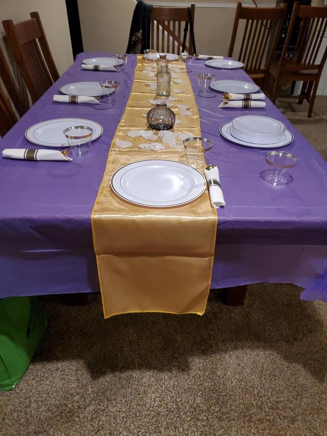 Thin and transparent table cloth