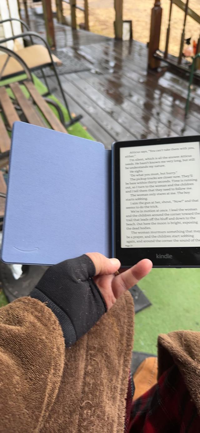 Kindle Paperwhite Case in use