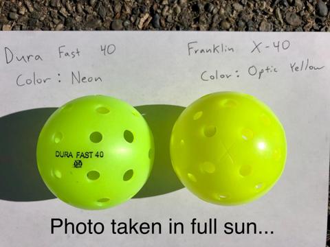 Franklin X-40 Pickleball Balls comparison