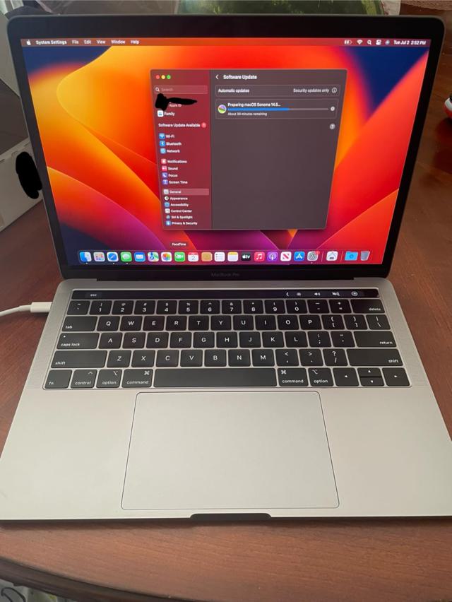 MacBook Pro keyboard and Touch Bar