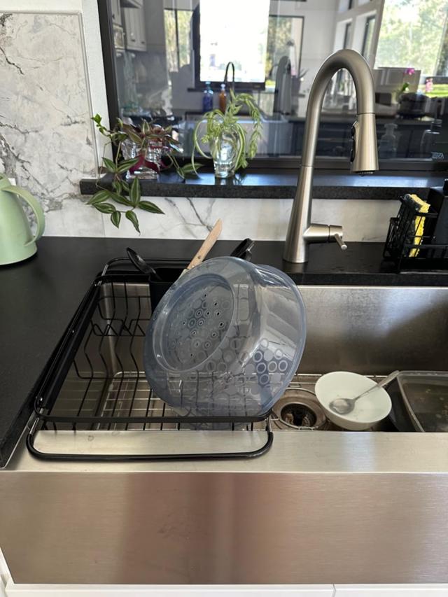 Kitsure Dish Drying Rack on kitchen counter