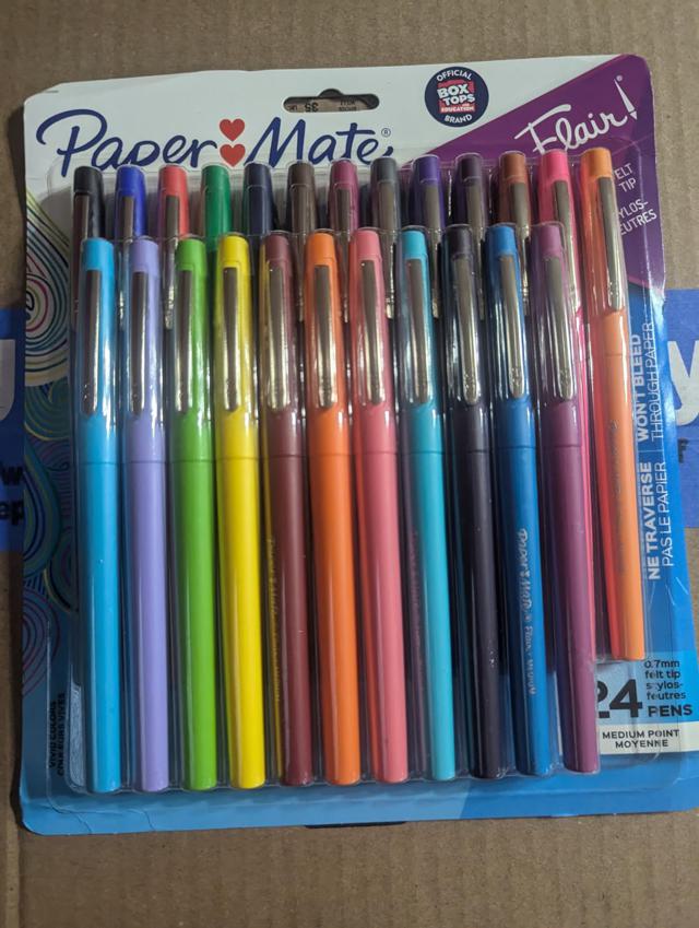 Colorful Paper Mate Flair Pens