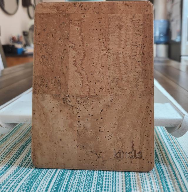 Cork cover on Kindle