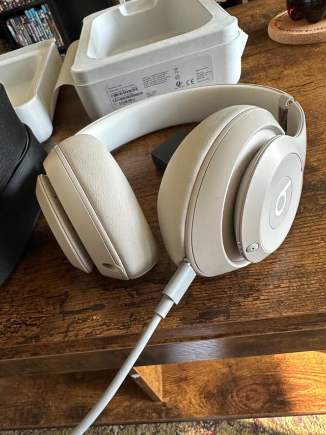 Beats Studio Pro headphones in use