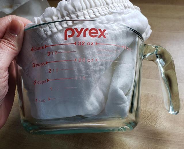 Faded markings on Pyrex measuring cup