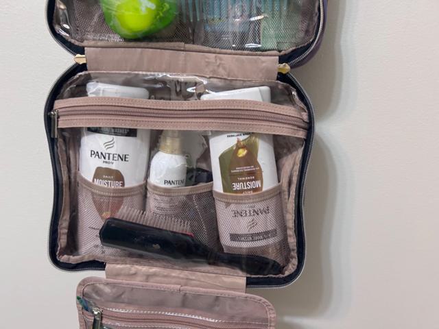 NISHEL Travel Toiletry Bag folded view