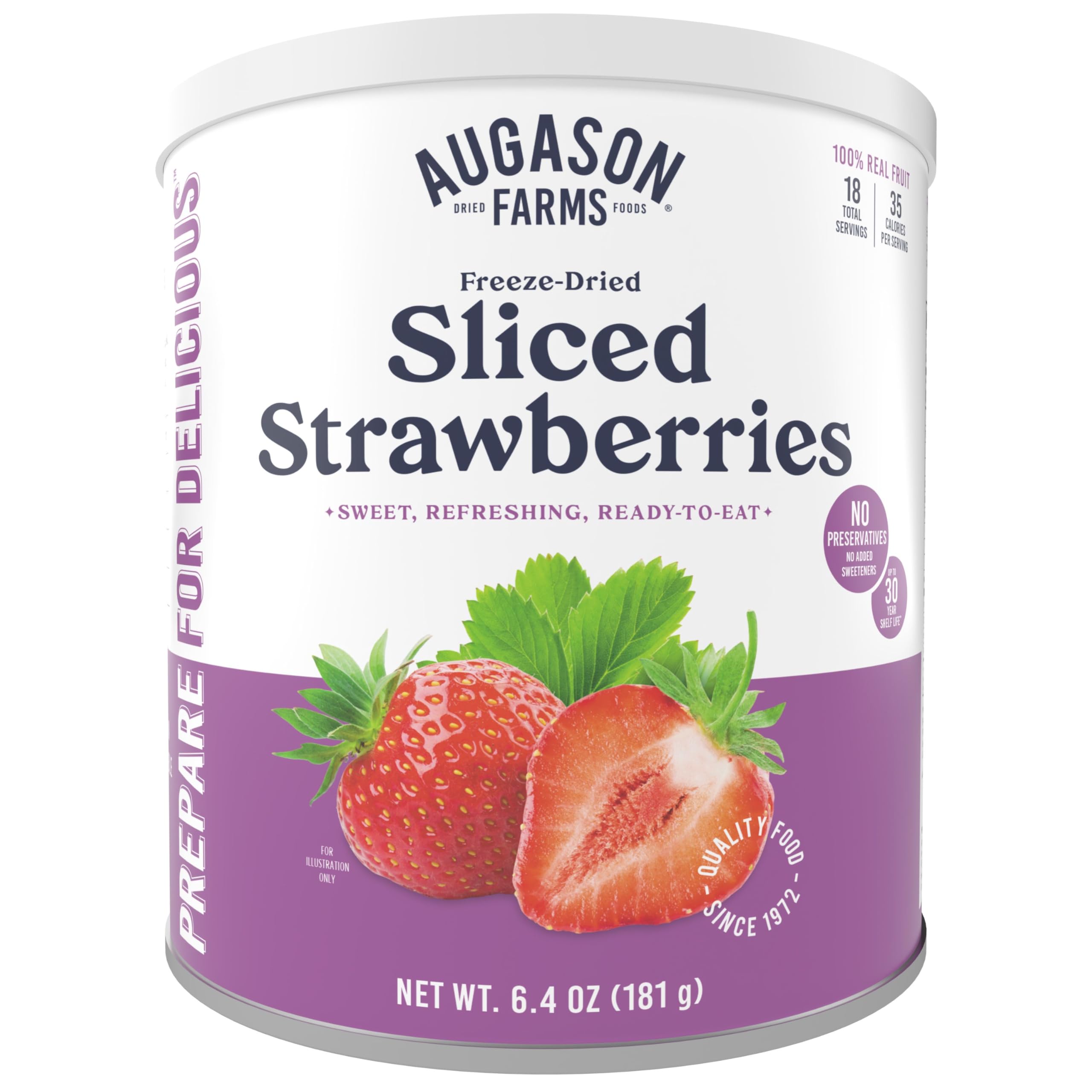 Augason Farms Freeze Dried Sliced Strawberries