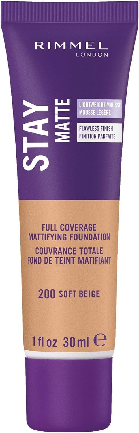 Rimmel London Stay Matte Foundation - 200 Soft Beige