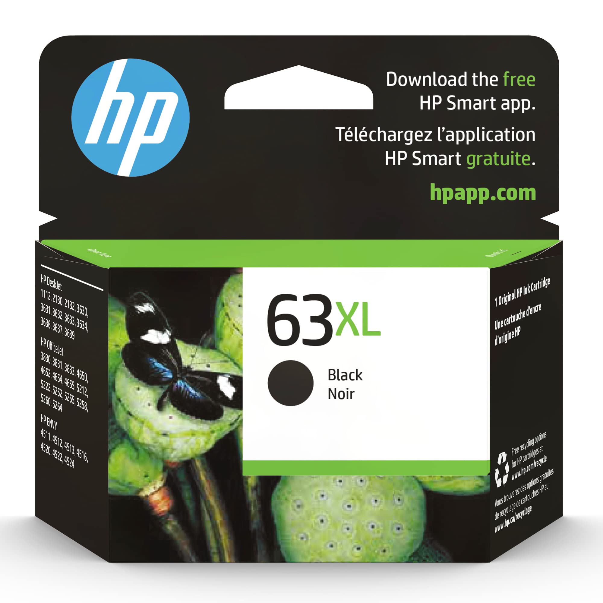 HP 63XL Black High-yield Ink Cartridge