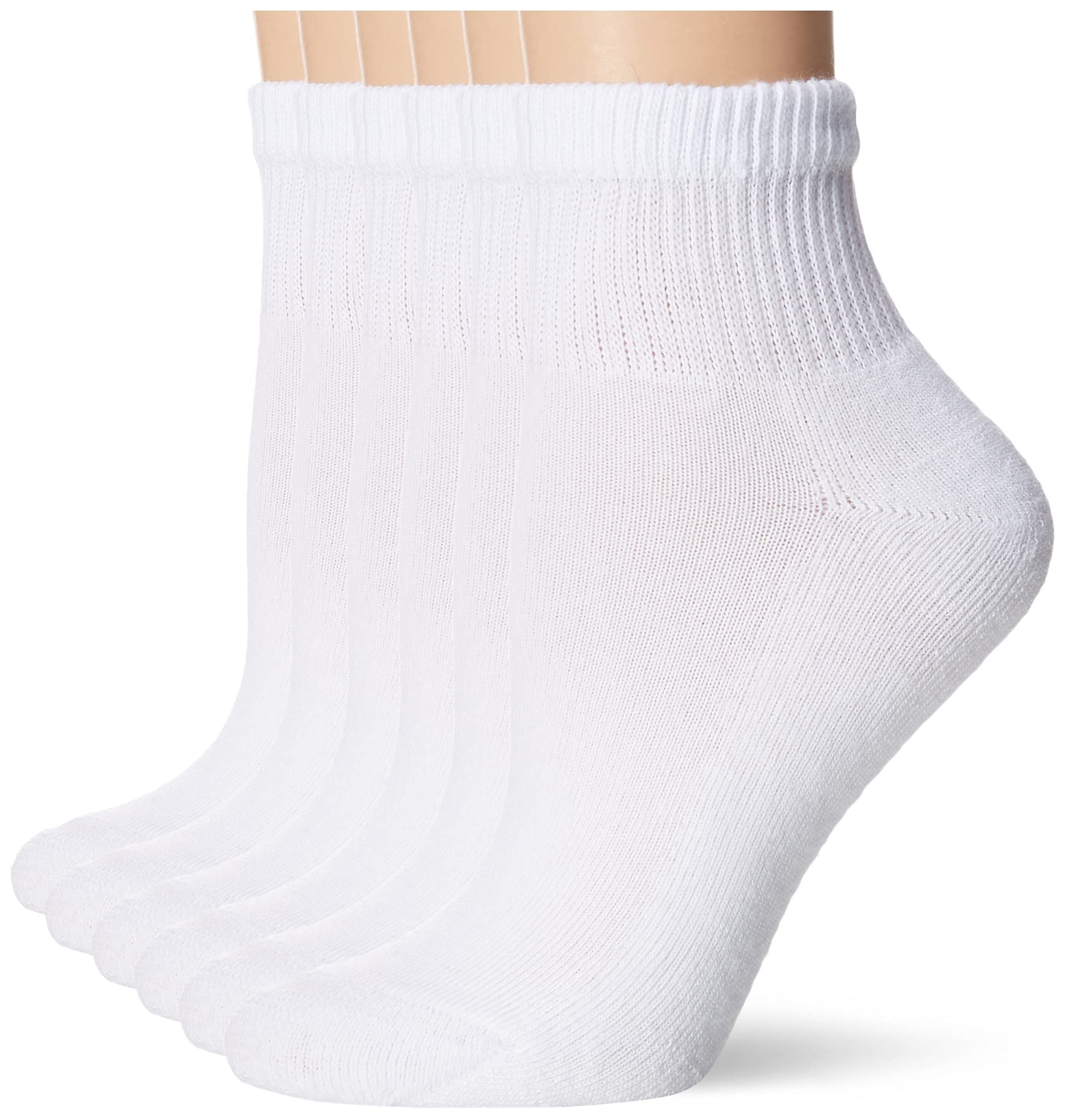 Hanes Women's Ultimate Comfort Toe Seamed Ankle Socks