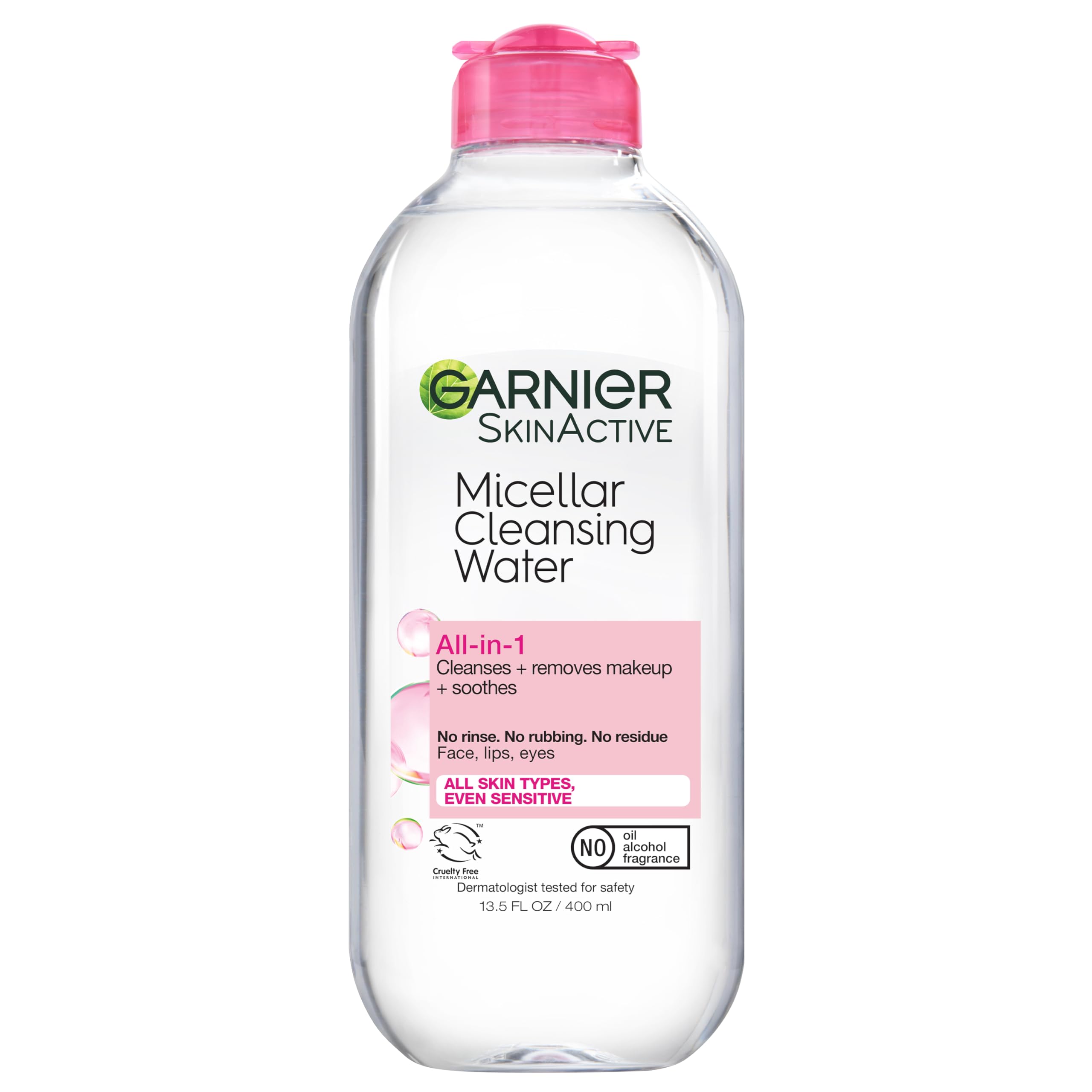 Garnier Micellar Water, Hydrating Facial Cleanser & Makeup Remover, 13.5 Fl Oz