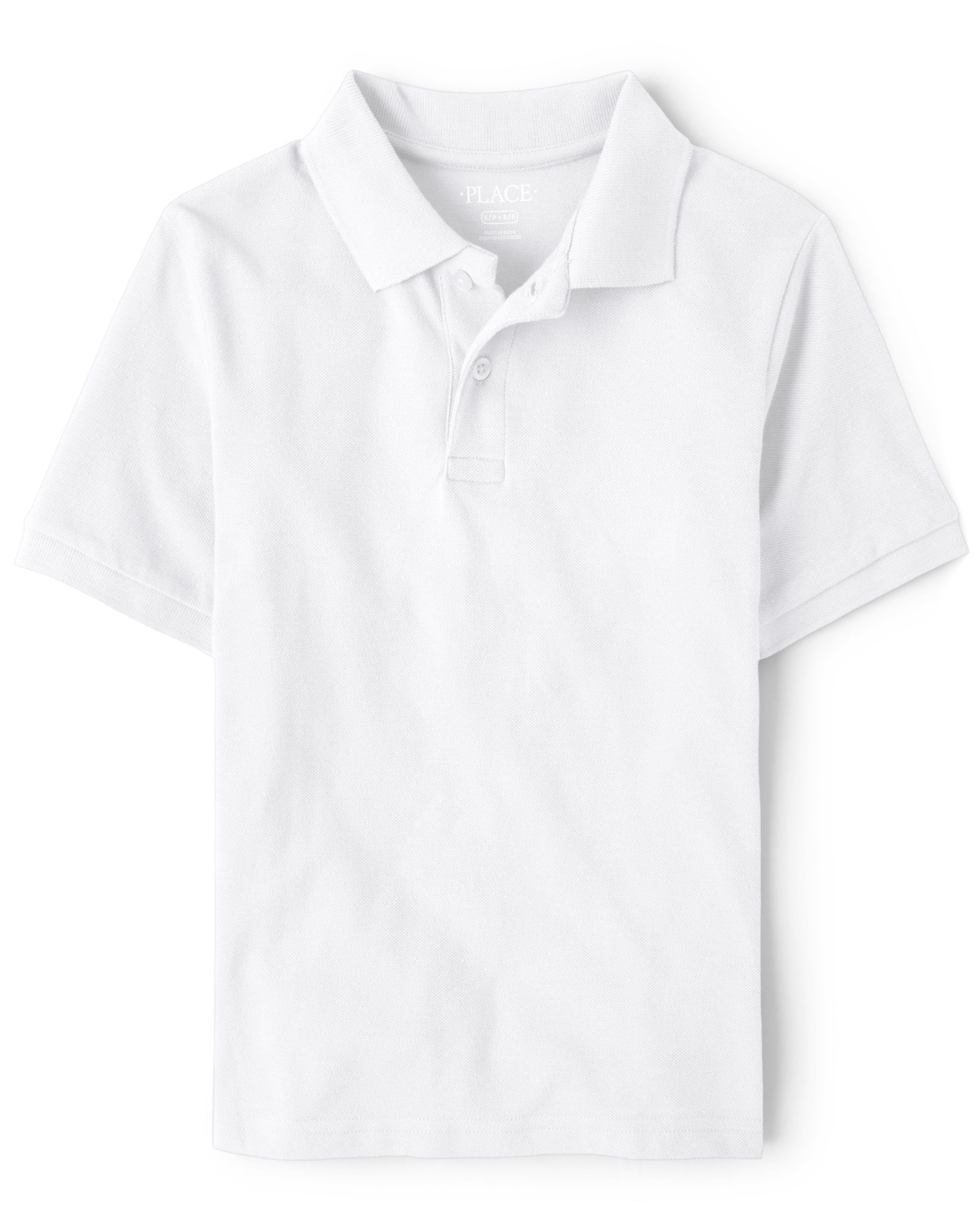 Children's Place Boys Uniform Short Sleeve Pique Polo