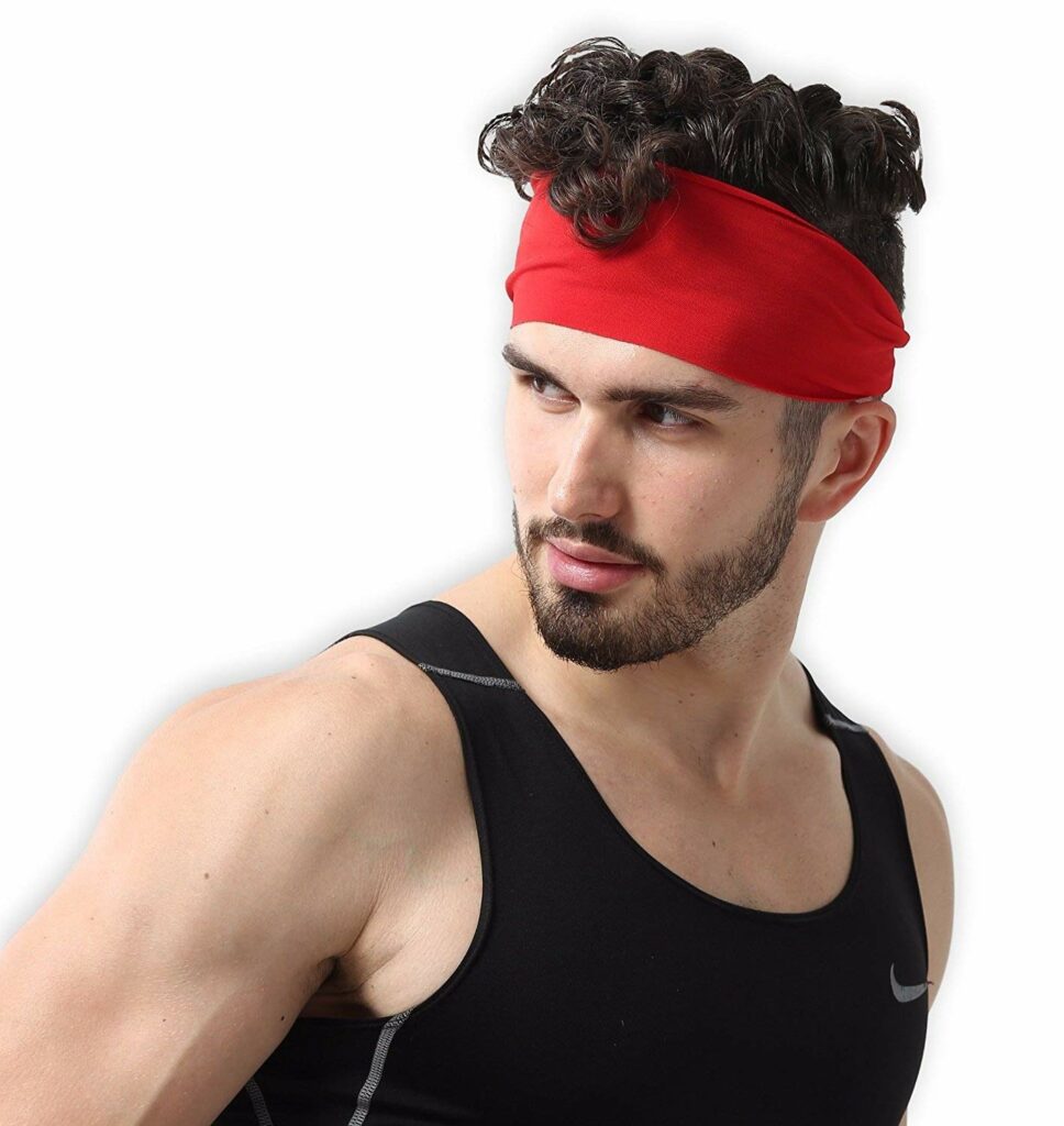 Mens Sweat Bands - Sport Headbands for Men - Workout Headbands for Women - Running Headband -Tennis Athletic Sweatband