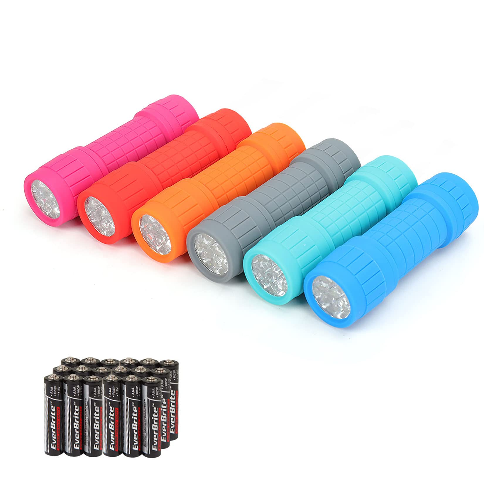 EverBrite 9-LED Flashlight 6-Pack