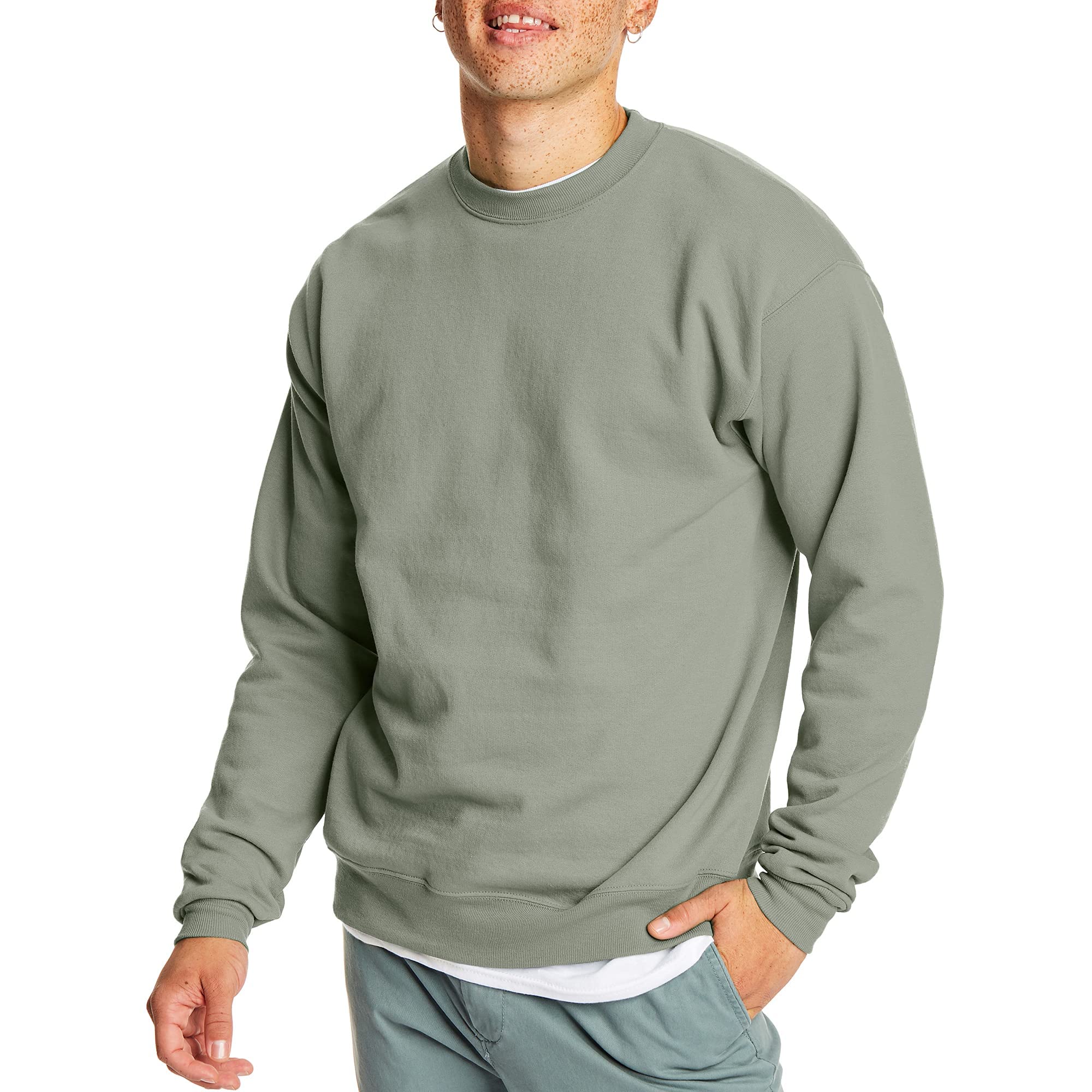 Hanes EcoSmart Fleece Crewneck Sweatshirt for Men