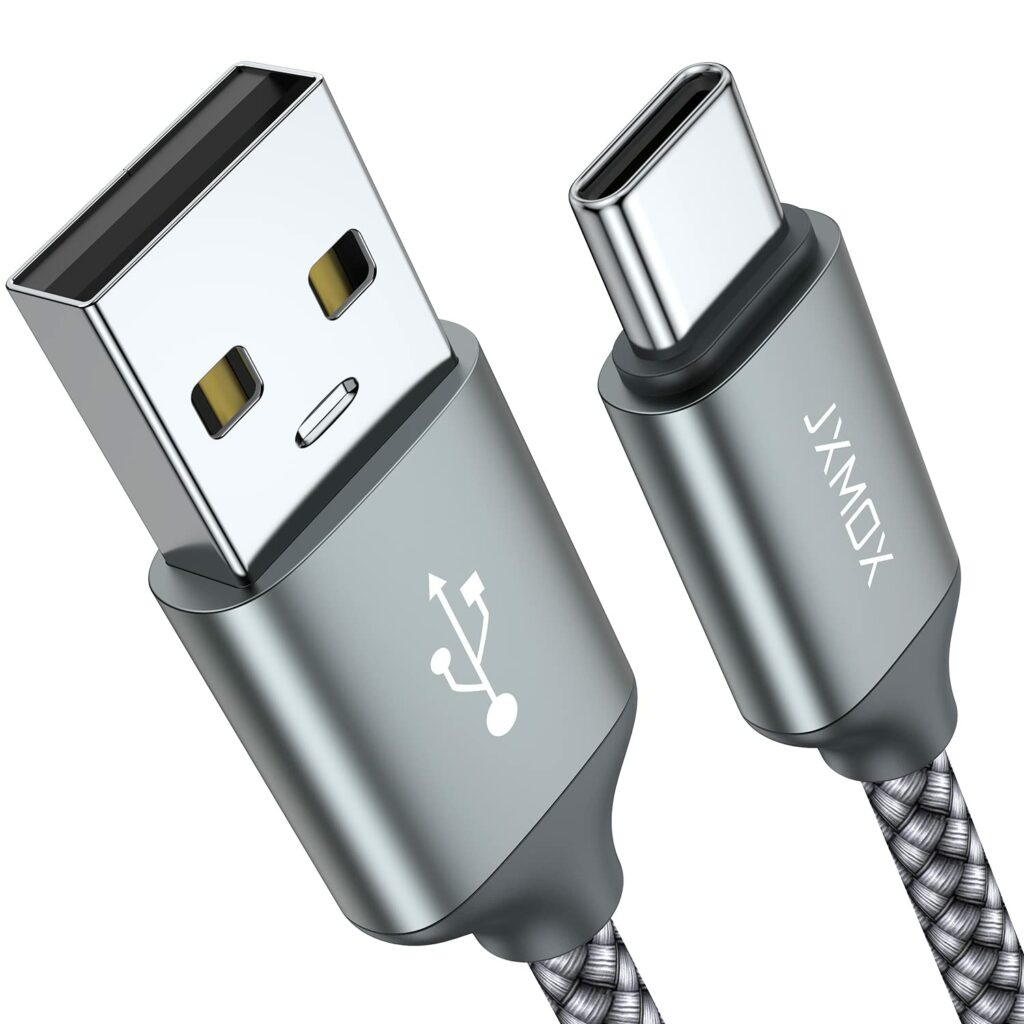 USB Type C Cable,USB A to USB C 3A Fast Charging (3.3ft 2-Pack) Braided Charge Cord Compatible with iPhone 15 16 Pro Max,Samsung Galaxy S10 S9 S8 Plus,Note 9 8,A11 A20 A51,LG G6 G7 V30 V35,Moto Z2 Z3