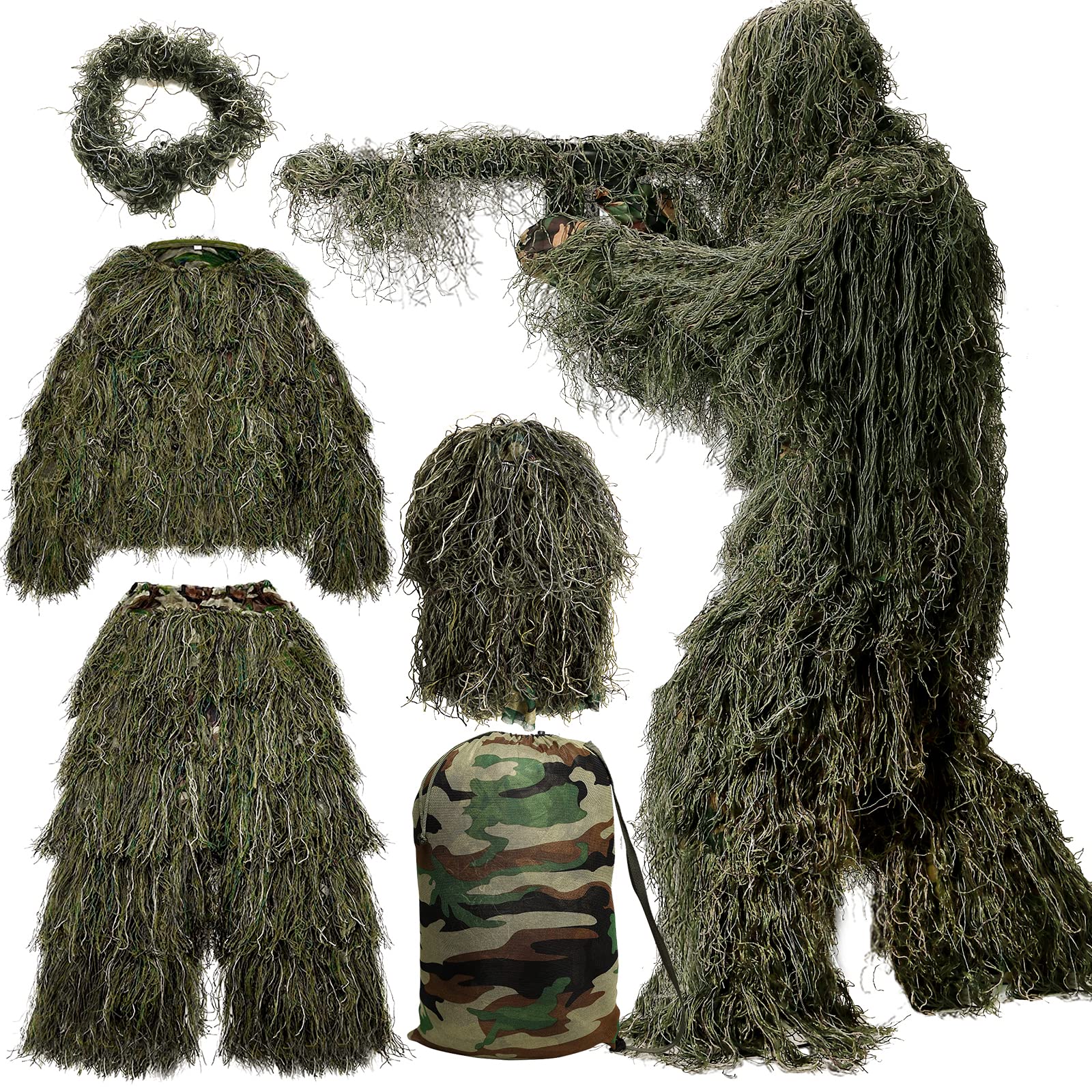 MOPHOTO 5 in 1 Ghillie Suit