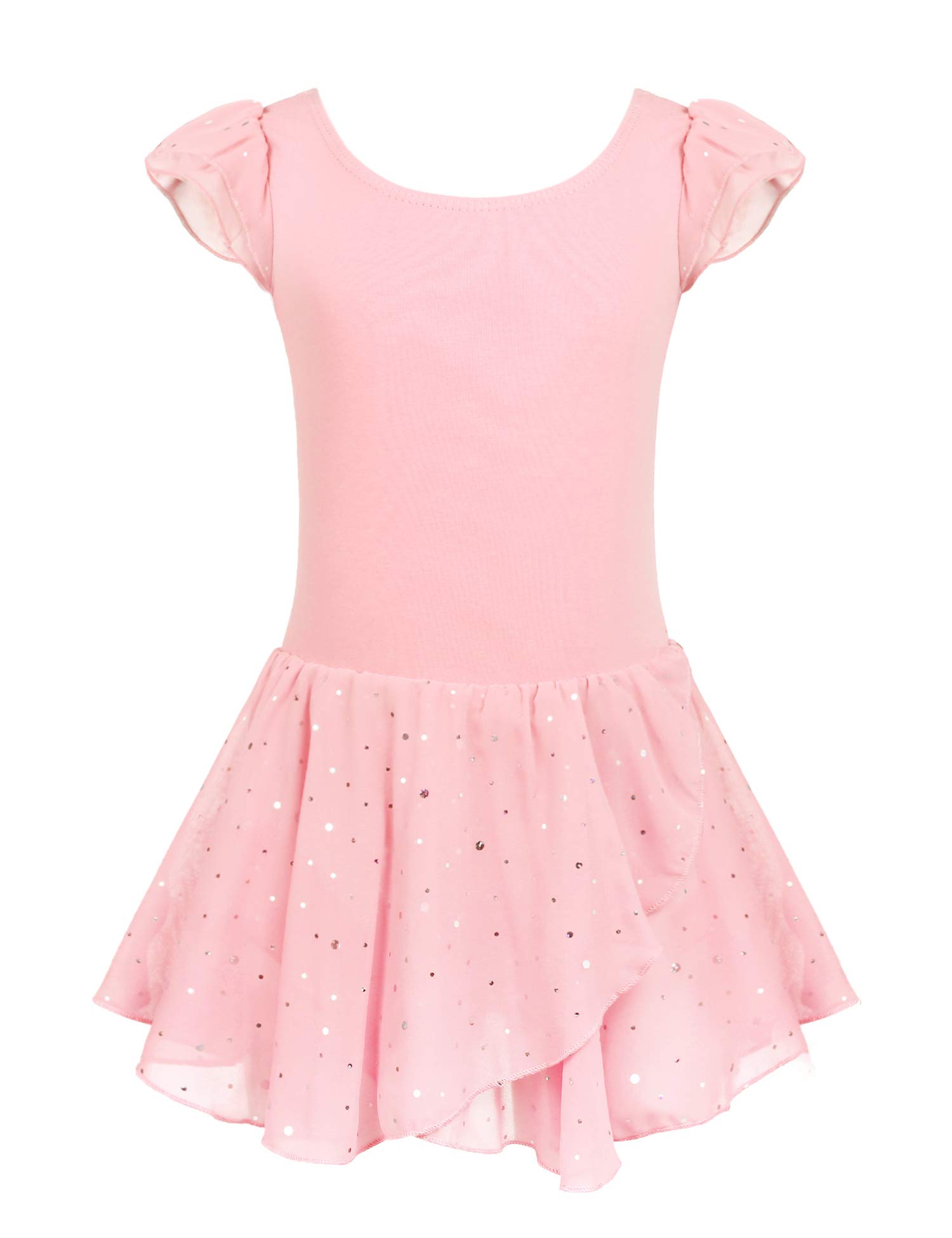 Arshiner Girls Ruffle Sleeve Ballet Dance Dress