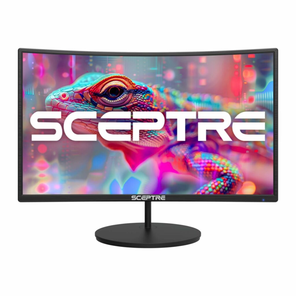 Sceptre Curved 27" FHD 1080p 75Hz LED Monitor HDMI VGA Build-In Speakers, EDGE-LESS Metal Black 2019 (C275W-1920RN)