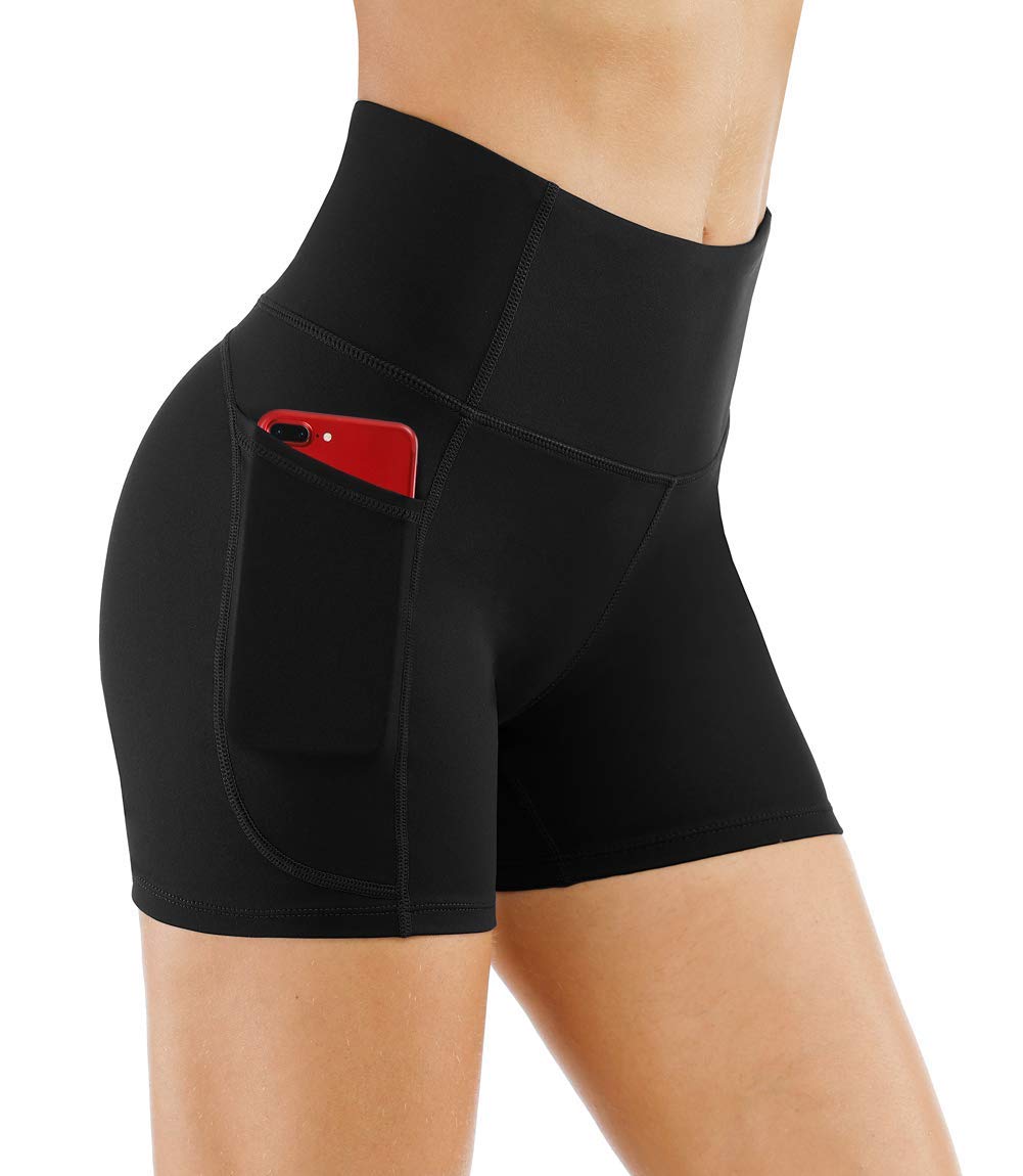 THE GYM PEOPLE Women's High Waist Yoga Shorts