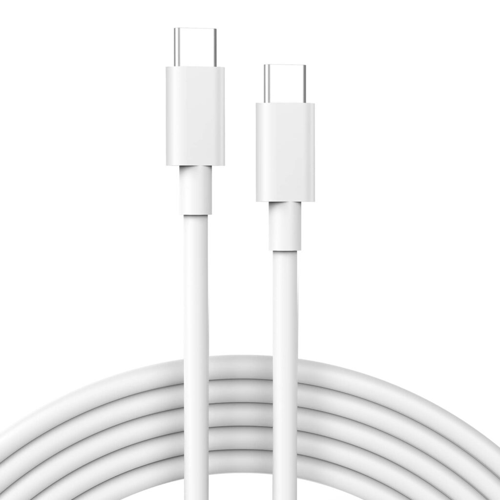 IFEART USB C to USB C Cable for MacBook Air MacBook Pro Charger, iPad Pro 13 12.9 11 inch, iPad Air 5 4, Mini 6, A17 Pro, iPhone 16 15 Pro Max Plus, Pixel, USBC Type C Fast Charging Cord 6.6FT