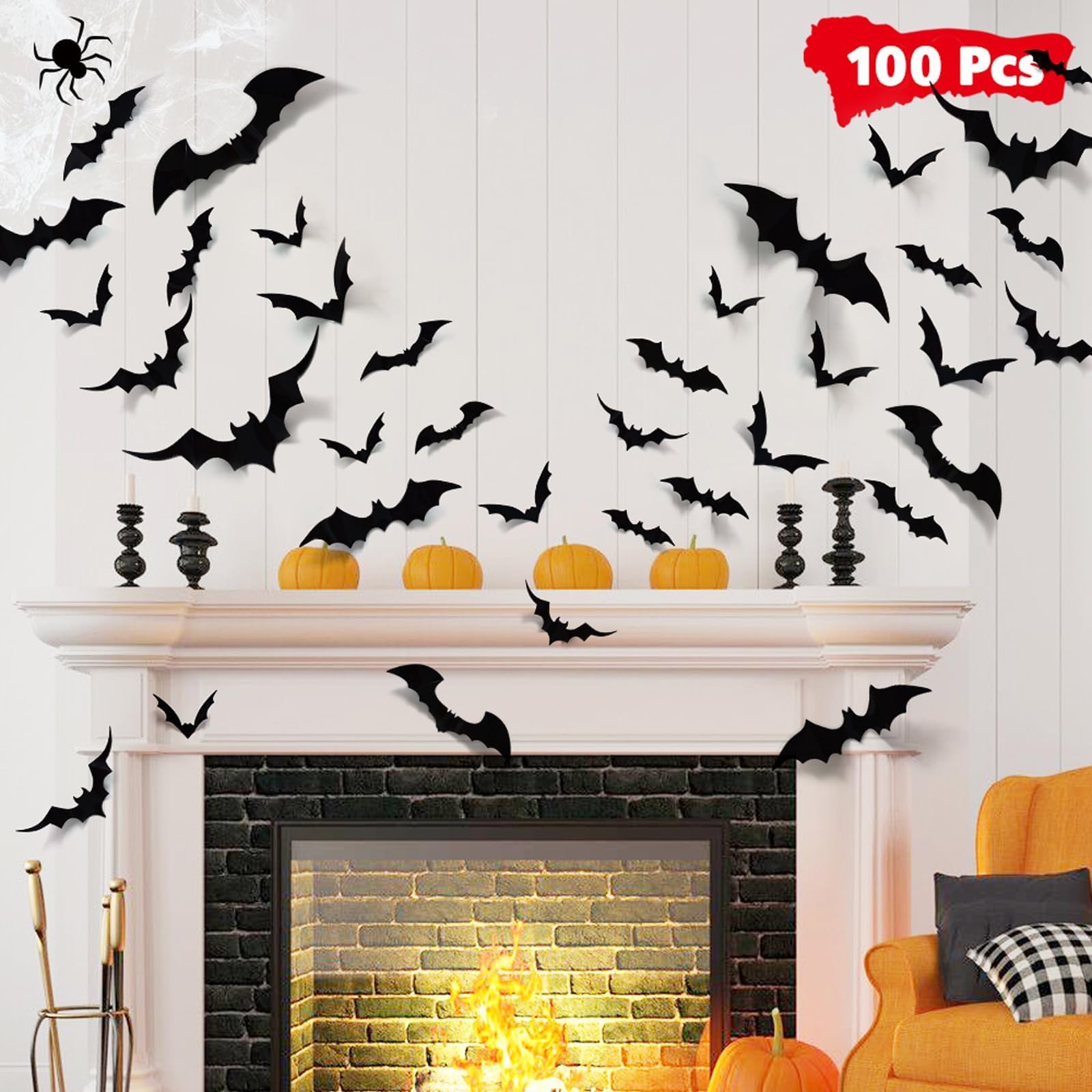 LUDILO Halloween Bats Wall Decor