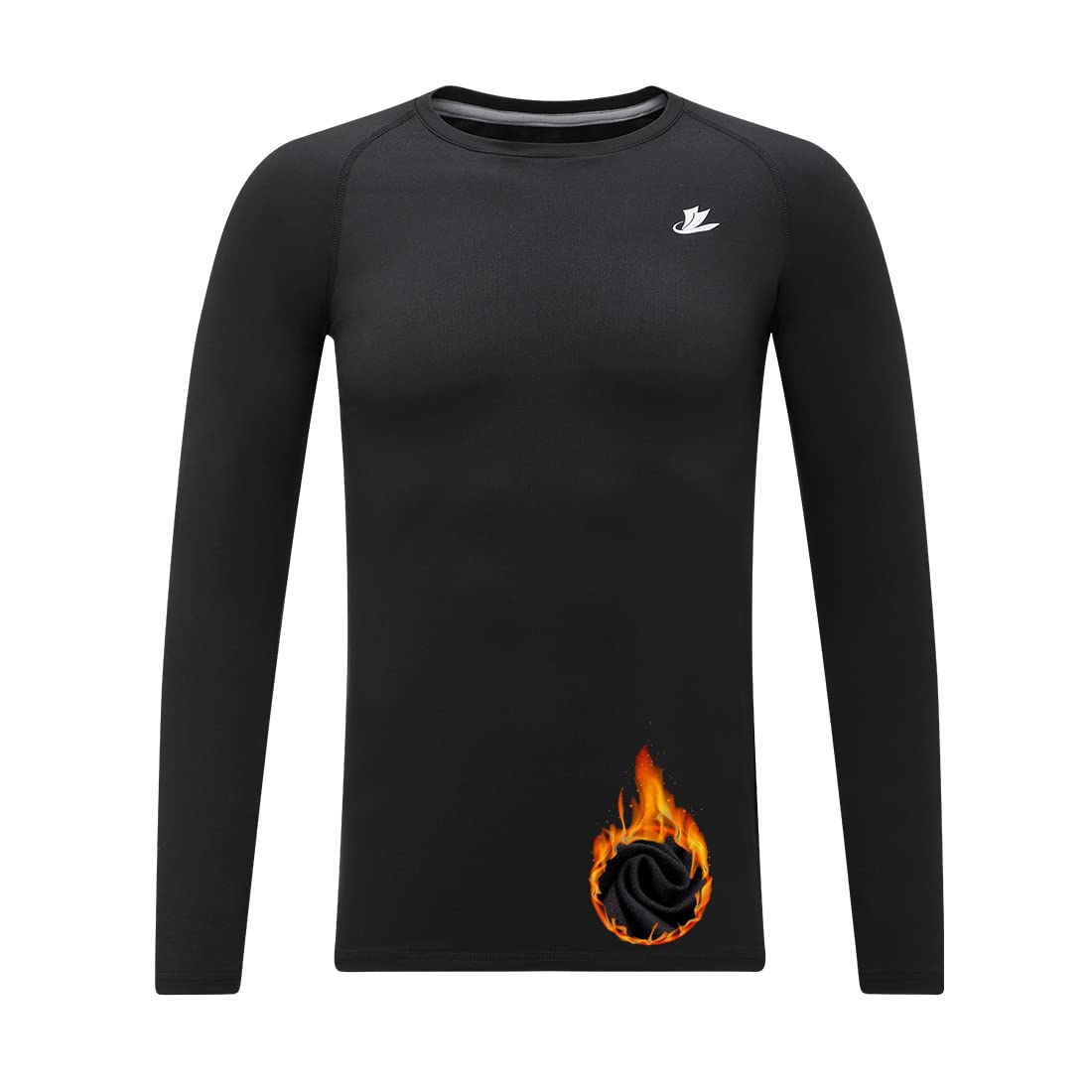 DEVOROPA Youth Boys Compression Thermal Shirt