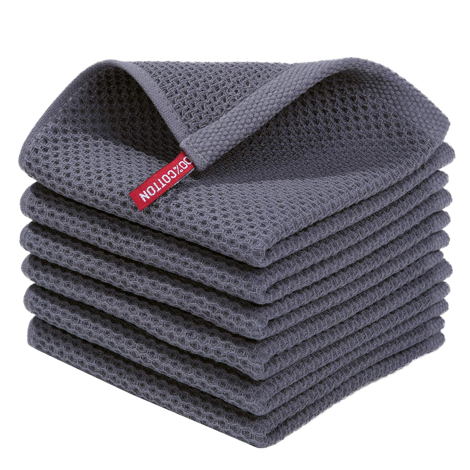 Homaxy Cotton Waffle Weave Dish Cloths