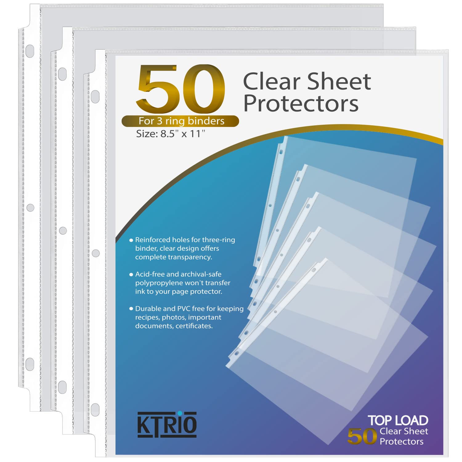 KTRIO Sheet Protectors