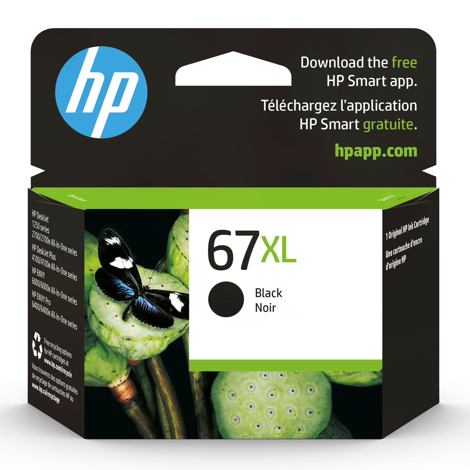 HP 67XL Black High-yield Ink Cartridge